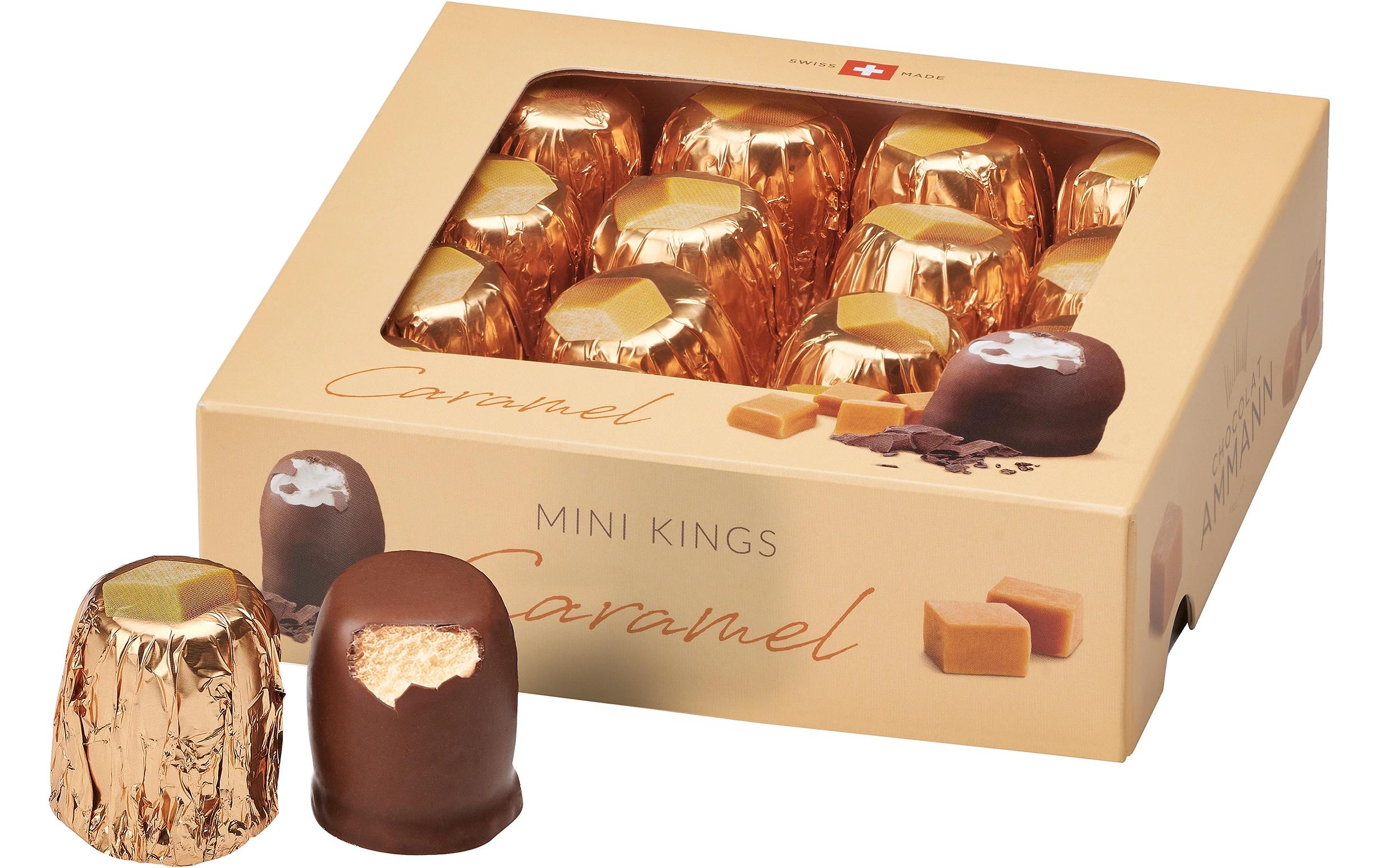 Chocolat Ammann Schokolade Mini King Caramel 16 x 10 g