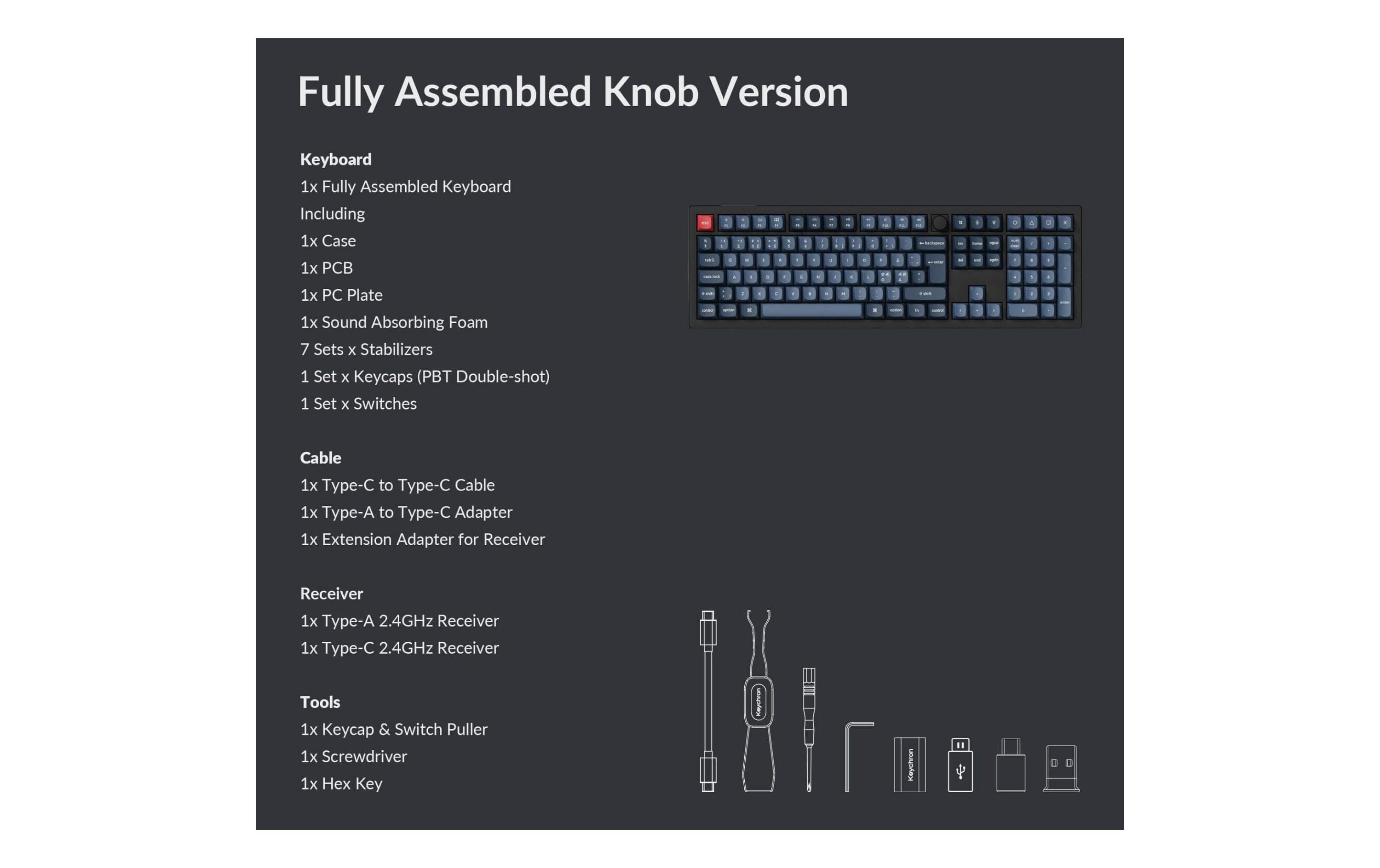 Keychron Gaming-Tastatur V6 Max Black Brown Switch