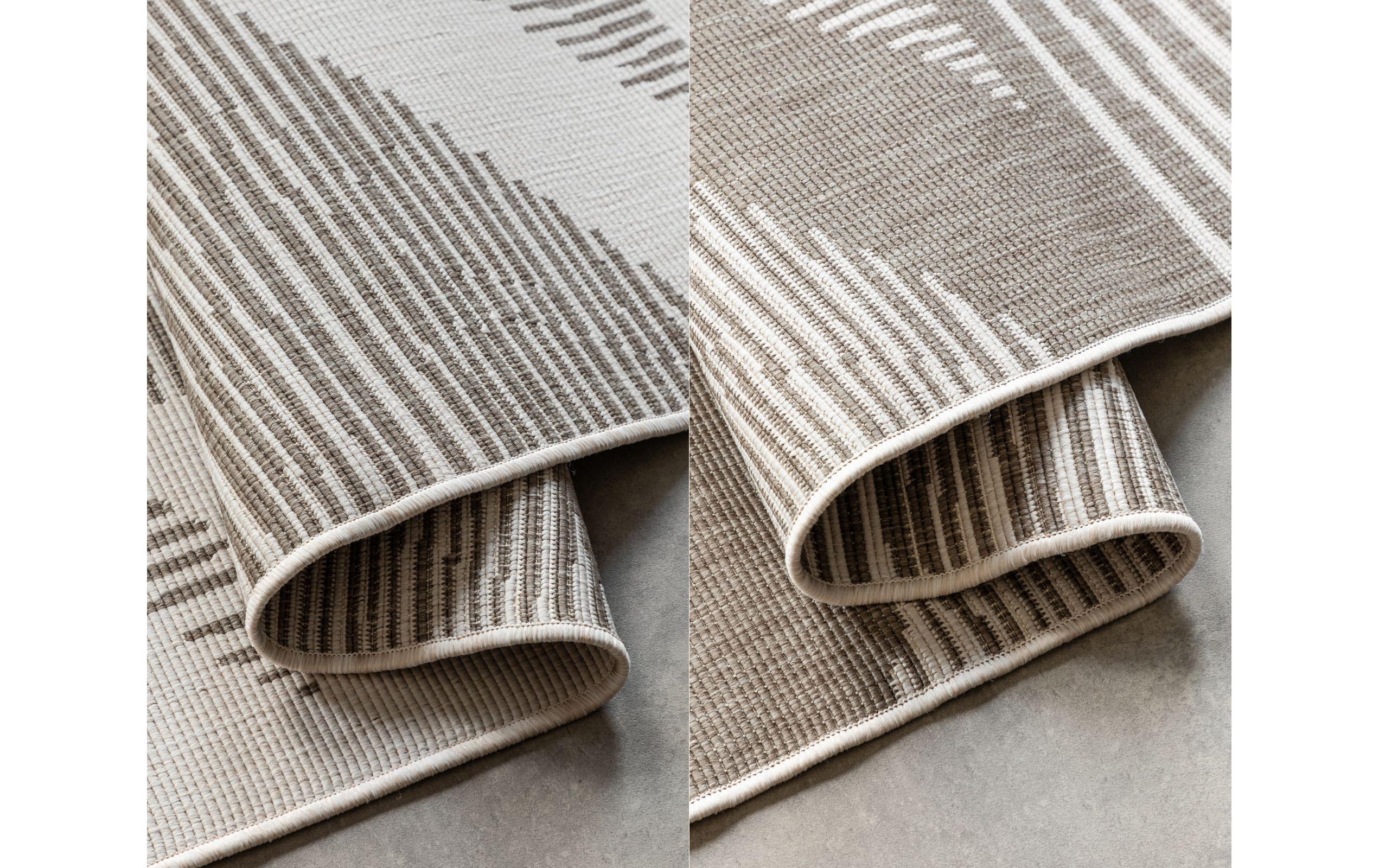 Elle Decoration Teppich Rhombus 80 x 150 cm, Linen