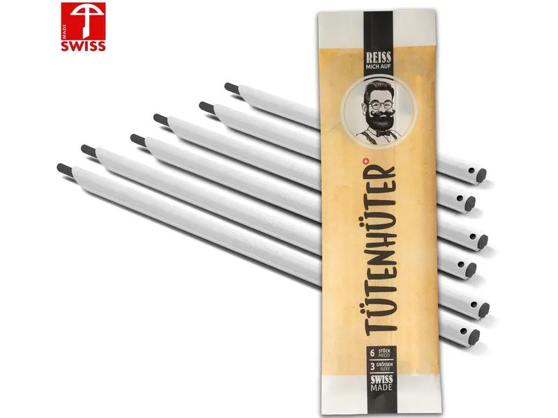 böörds Verschlussclip 6 Stück, Weiss