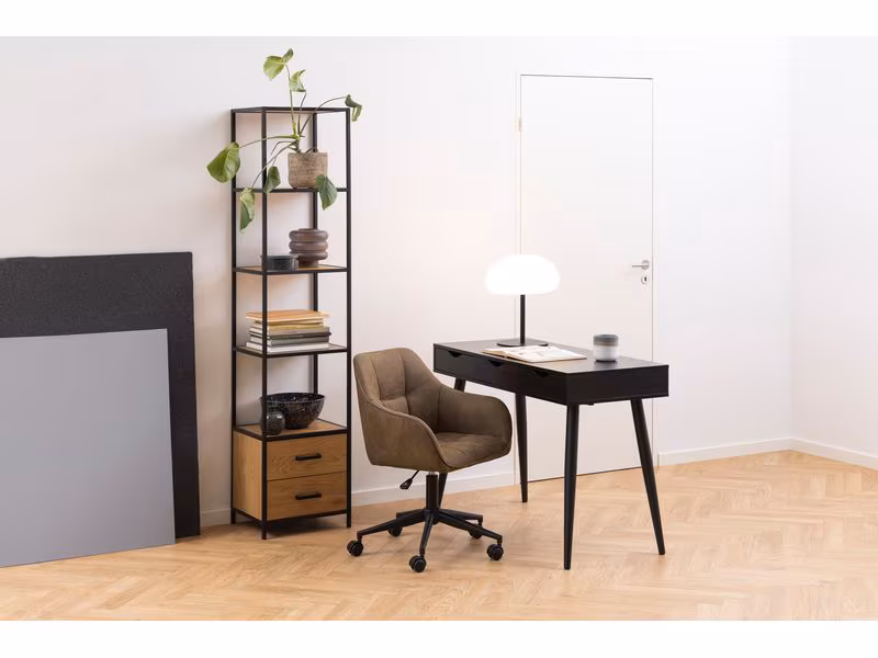 AC Design Regal Seaford 42 x 35 x 185 cm, Eiche