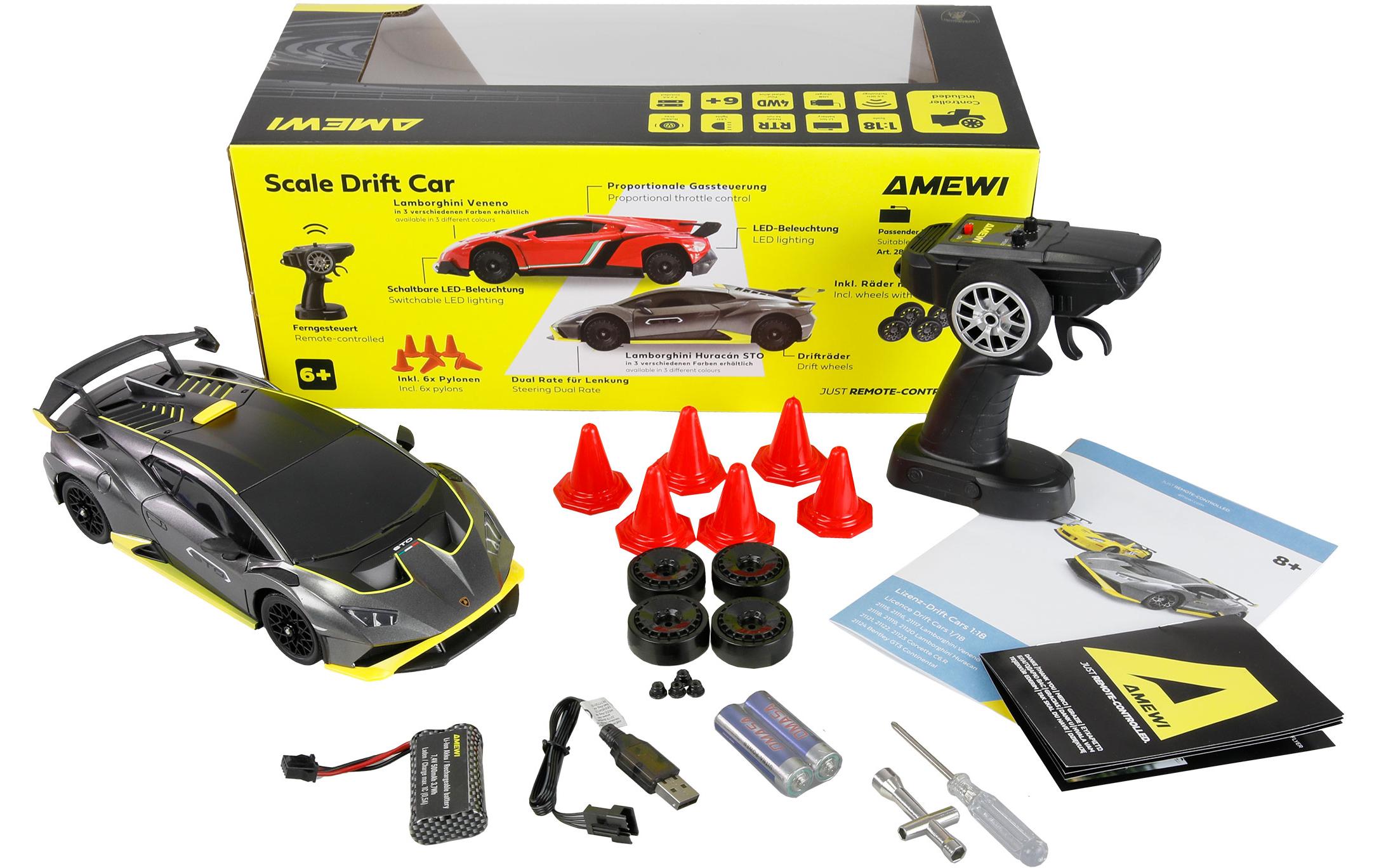 Amewi Drift Lamborghini Huracan 1:18 RTR Anthrazit