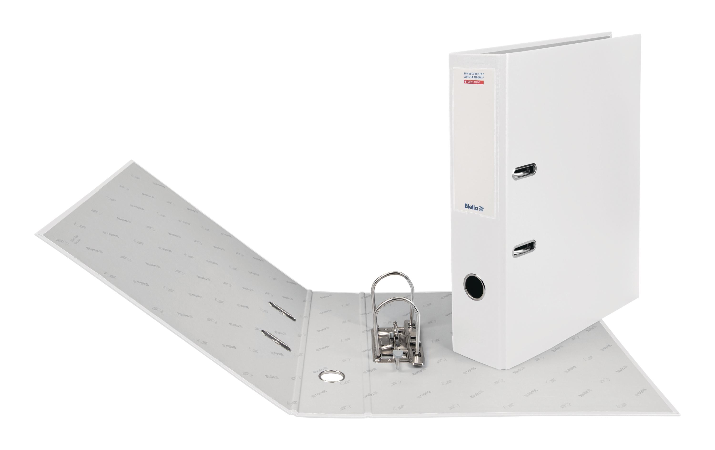 Biella Bundesordner A4 7 cm, Weiss