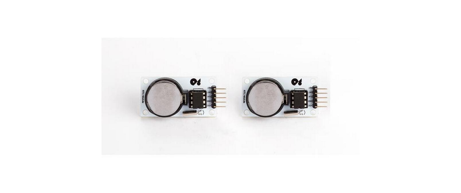 Whadda RTC Modul DS1302 mit CR2032 Batterie, 2 Stück