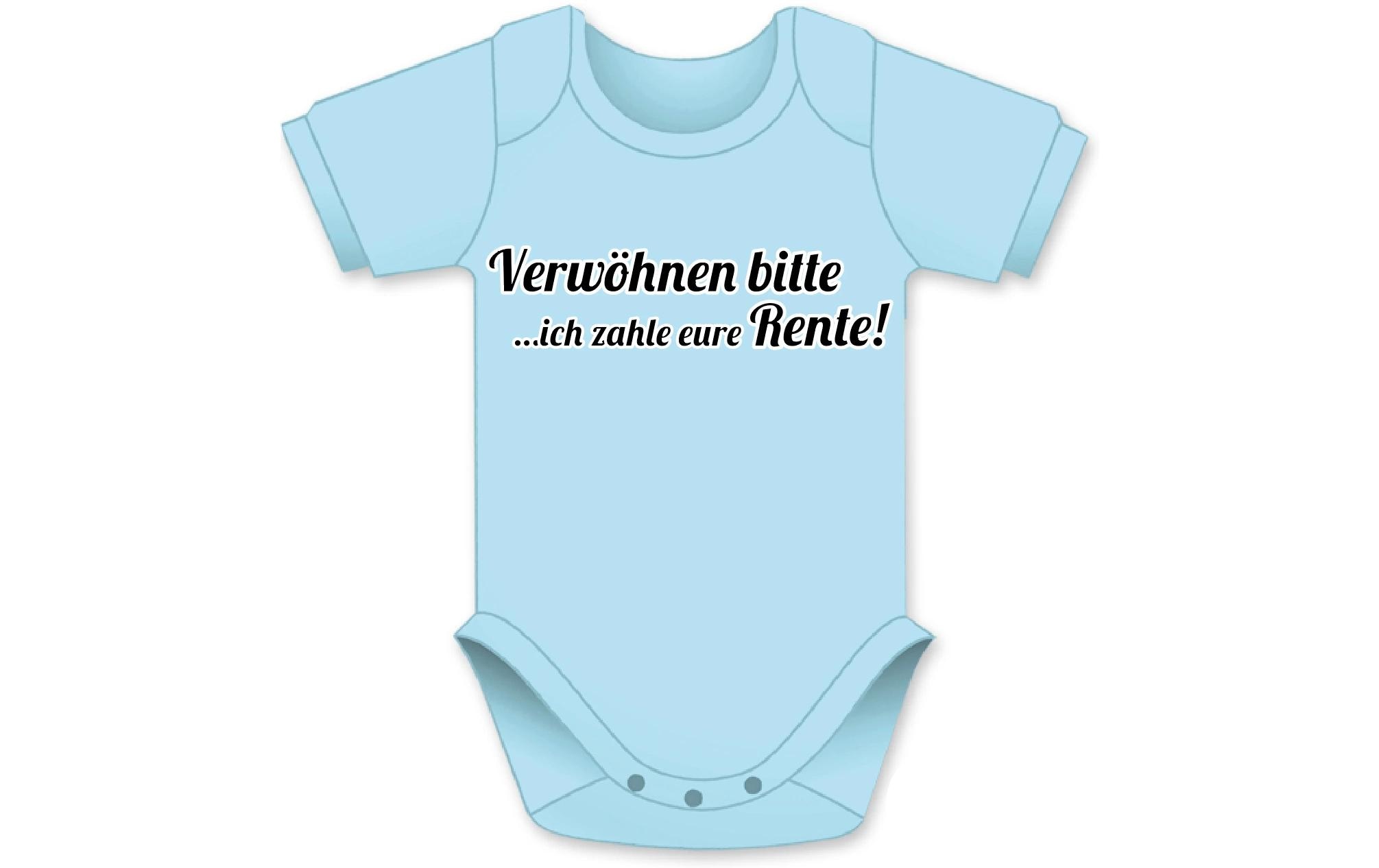 Trendcompany Babybody Verwöhnen bitte... 62/68, Hellblau