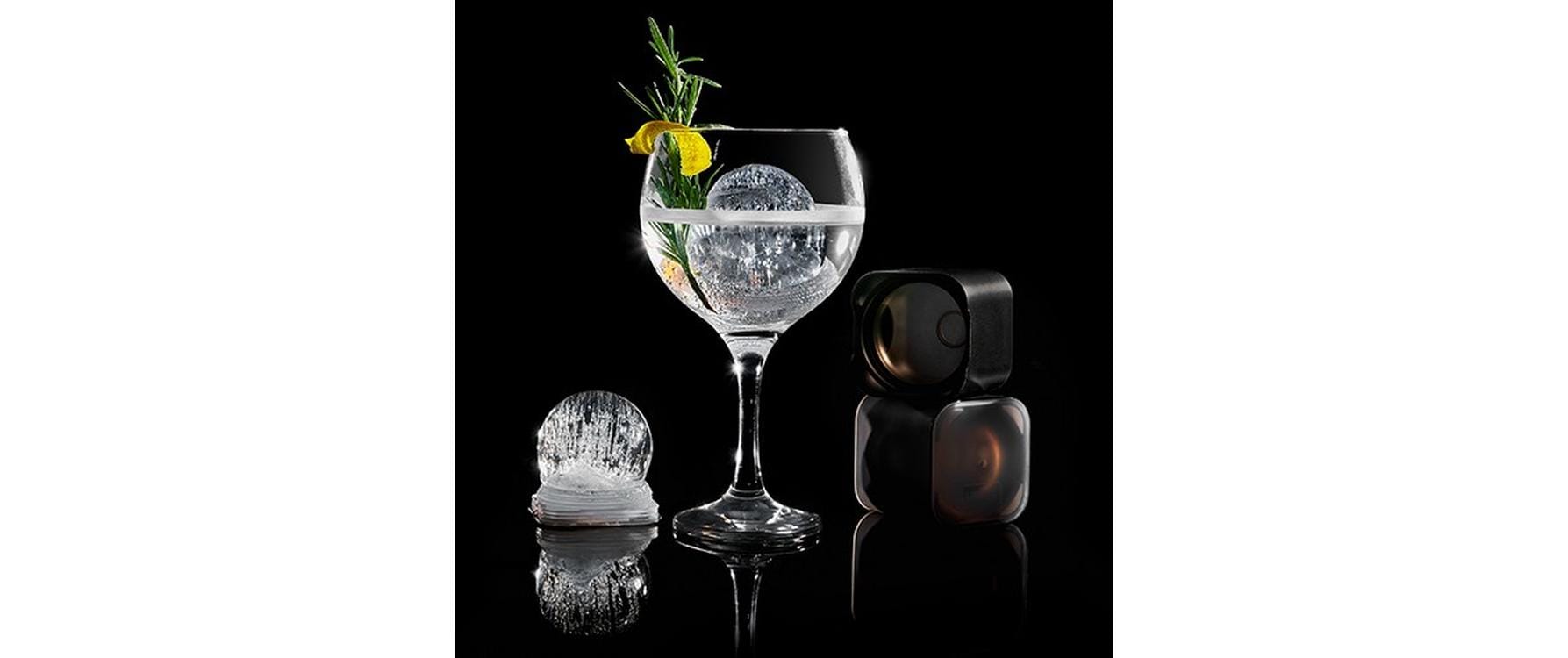 Lurch Eiswürfelform Kugeln Schwarz / Transparent, Ø 6 cm