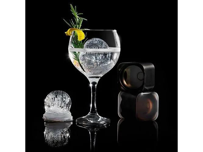 Lurch Eiswürfelform Kugeln Schwarz / Transparent, Ø 6 cm
