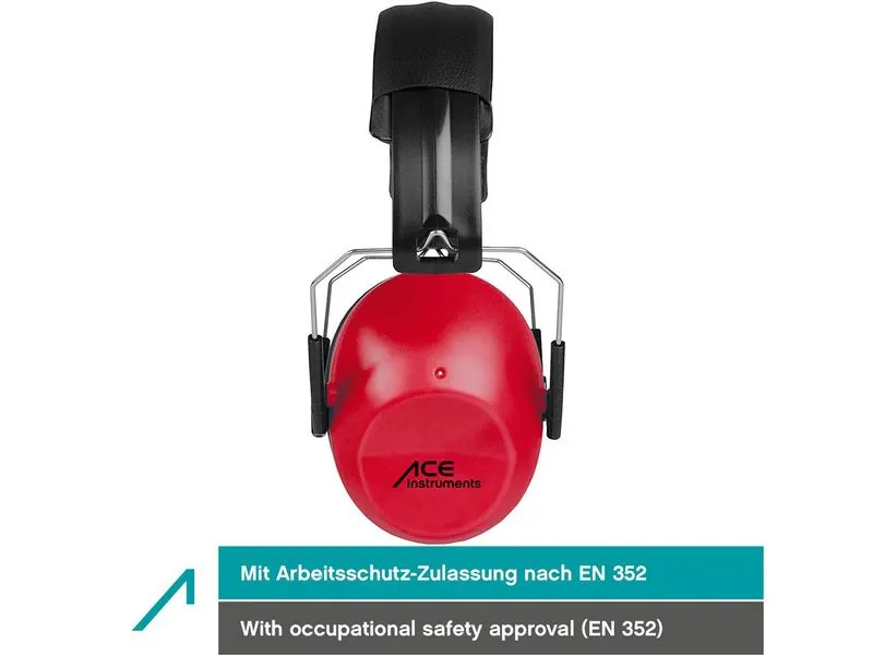ACE SHH…! Gehörschutz ACE SHH EN 352-1 Zertifiziert, -26dB, Rot ACE SHH…! Gehörschutz ACE SHH EN 352-1 Zertifiziert, -26dB, Rot