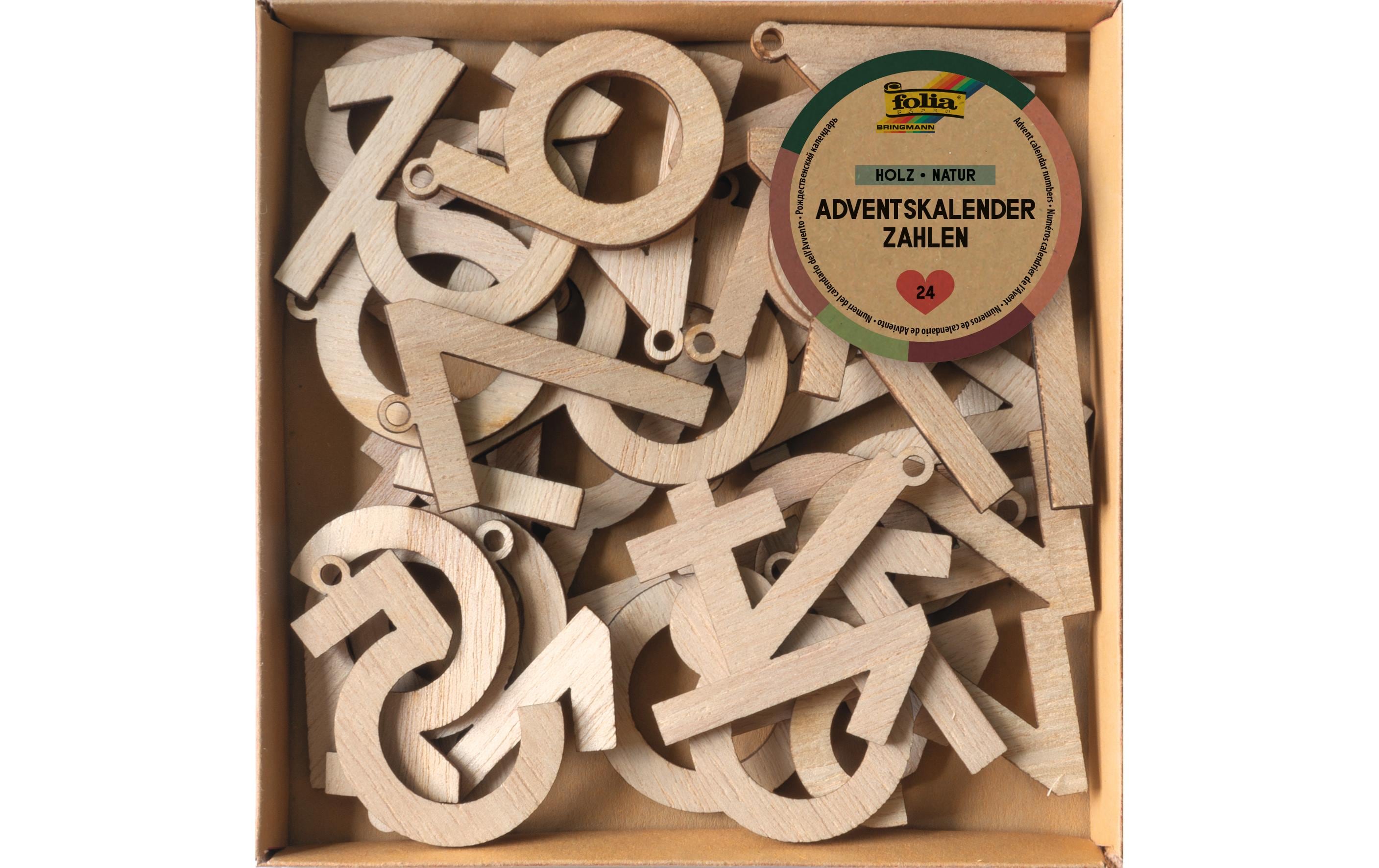 Folia Adventskalender-Zahlen
