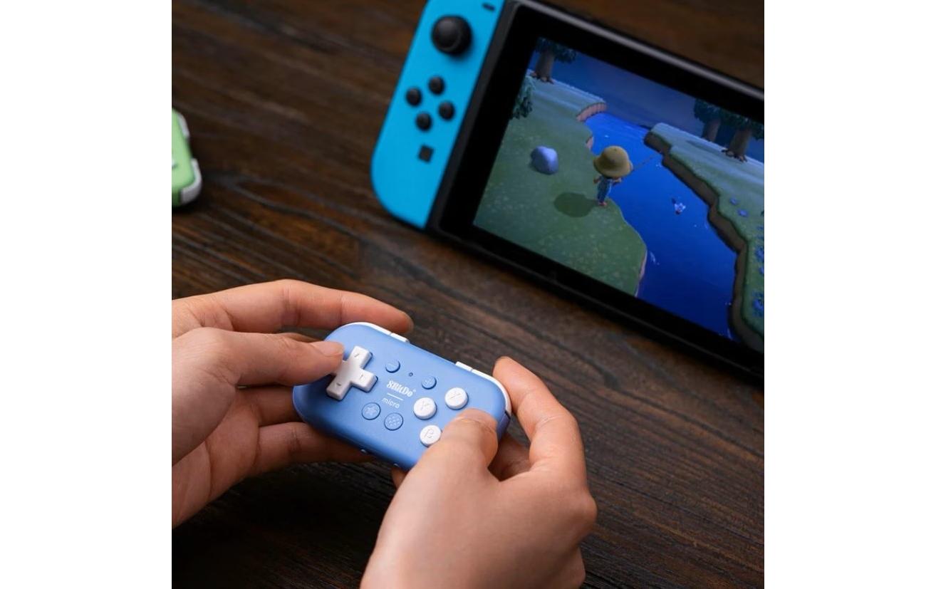 8bitdo Gamepad Micro Wireless Controller NSW2/NSW/Android Blau 8bitdo Gamepad Micro Wireless Controller NSW2/NSW/Android Blau