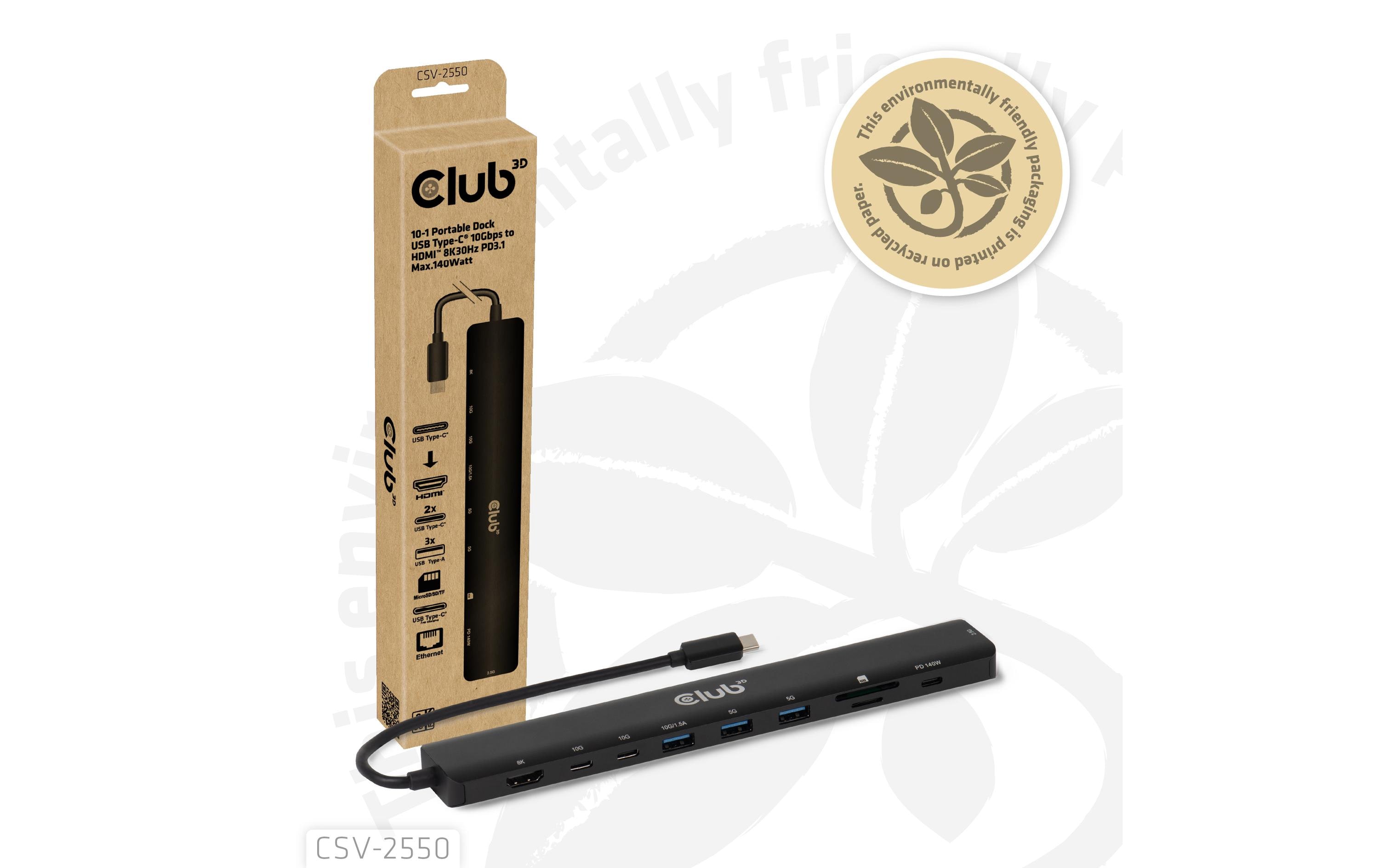 Club 3D Dockingstation CSV-2550 Club 3D Dockingstation CSV-2550