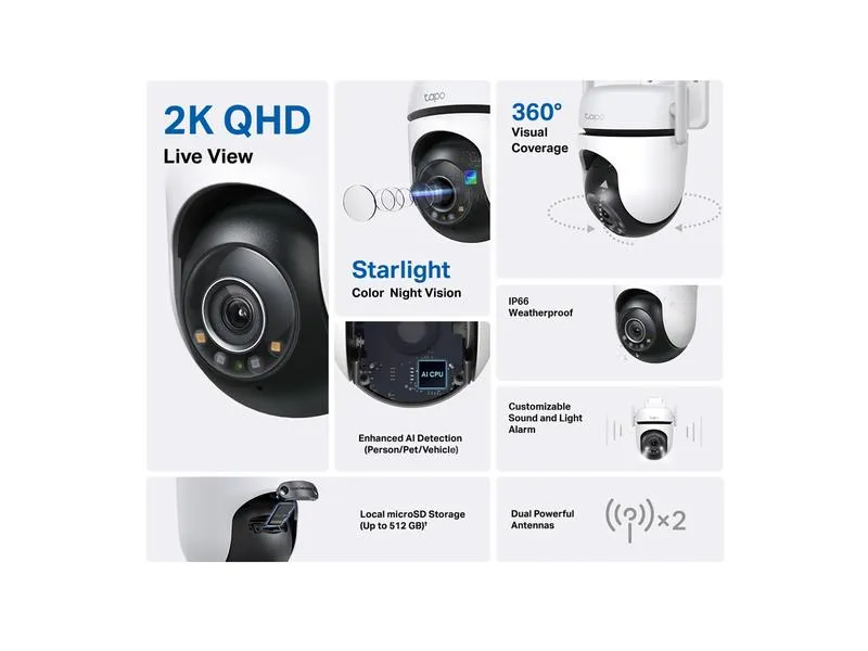 TP-Link Netzwerkkamera Tapo C520WS