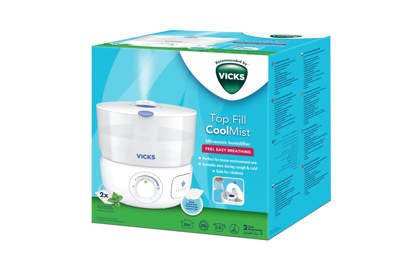 Vicks Luftbefeuchter Kaltluft Ultraschall VUL585E Vicks Luftbefeuchter Kaltluft Ultraschall VUL585E