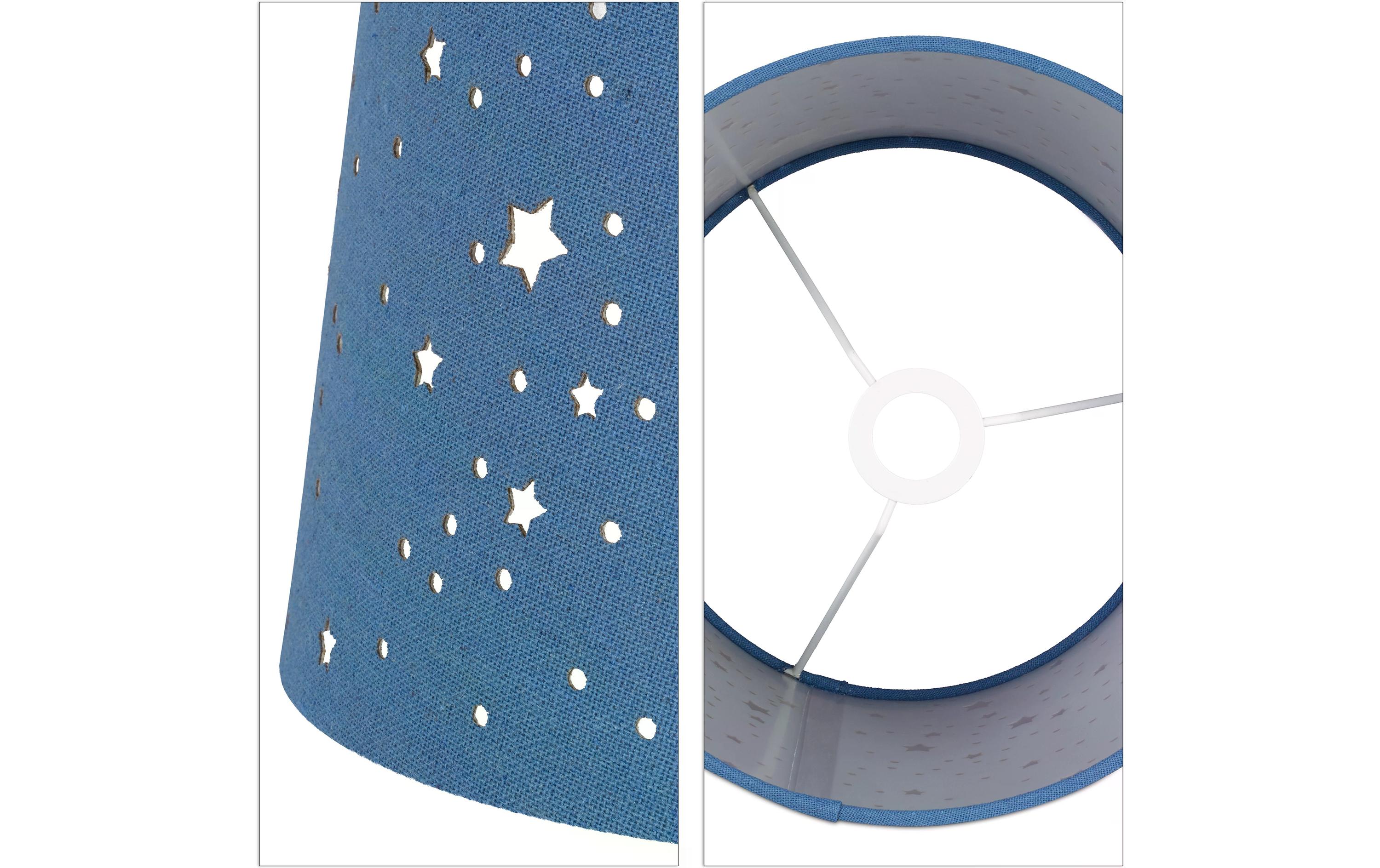 relaxdays Tischlampe Sterne Dunkelblau