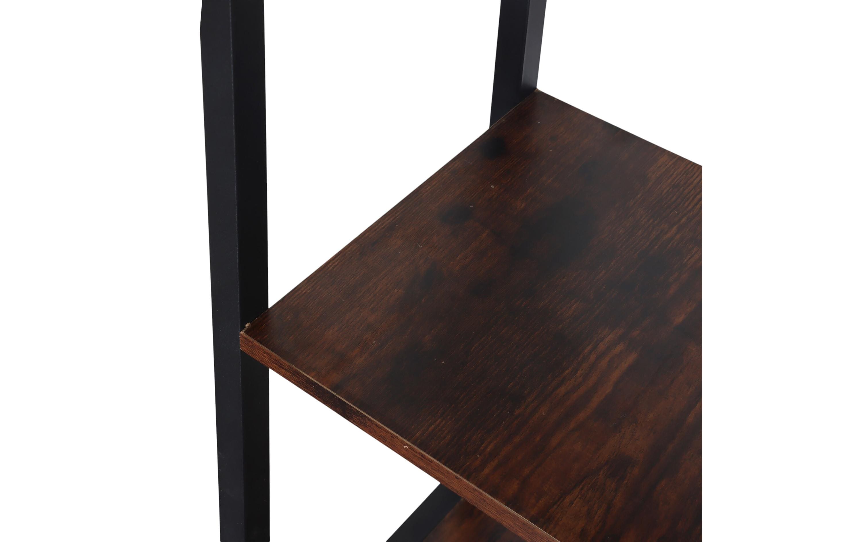 relaxdays Garderobenständer Dunkelbraun/Schwarz