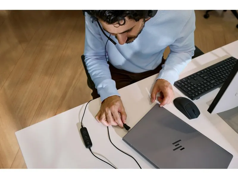 HP Headset Poly Mission 425 Stereo USB-C, kabelgebunden HP Headset Poly Mission 425 Stereo USB-C, kabelgebunden