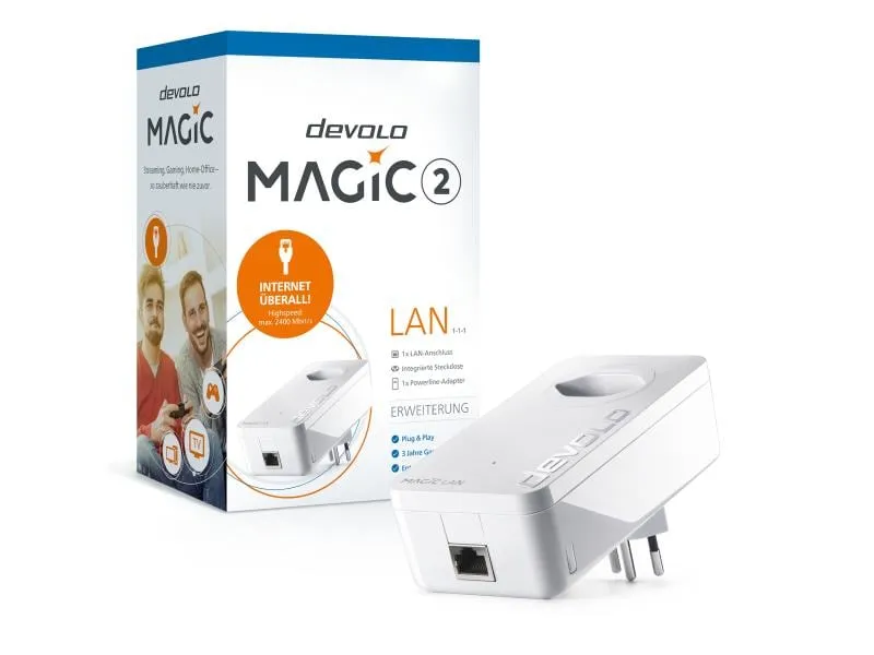devolo Powerline Magic 2 LAN Erweiterungsadapter devolo Powerline Magic 2 LAN Erweiterungsadapter