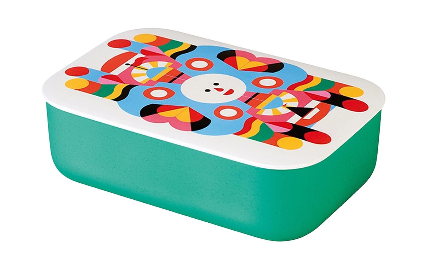 BioLoco Lunchbox Classic – have a nice day Grün/Mehrfarbig