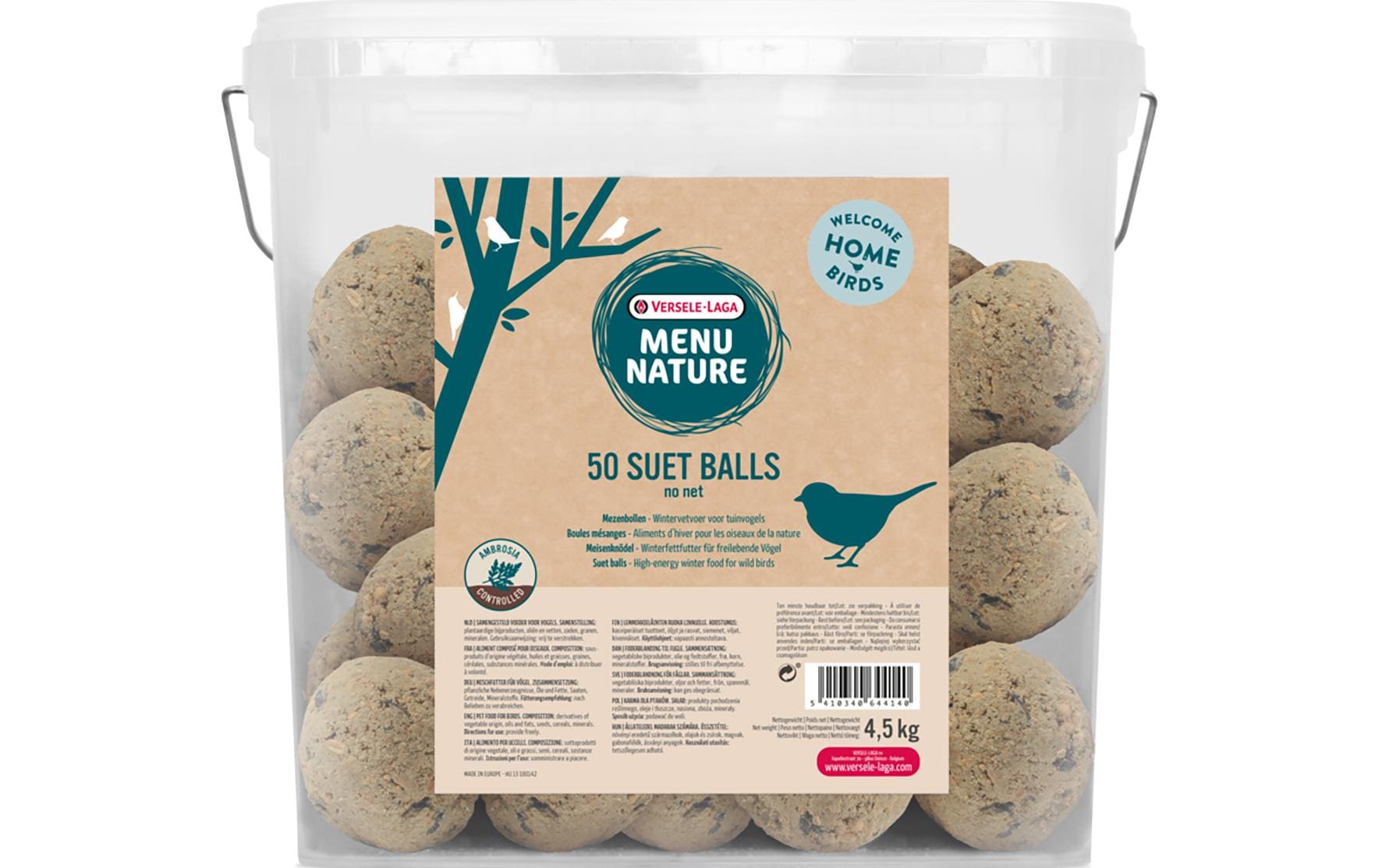 Versele Laga Wintervogelfutter Meisenknödel ohne Netz, 50 x 90 g