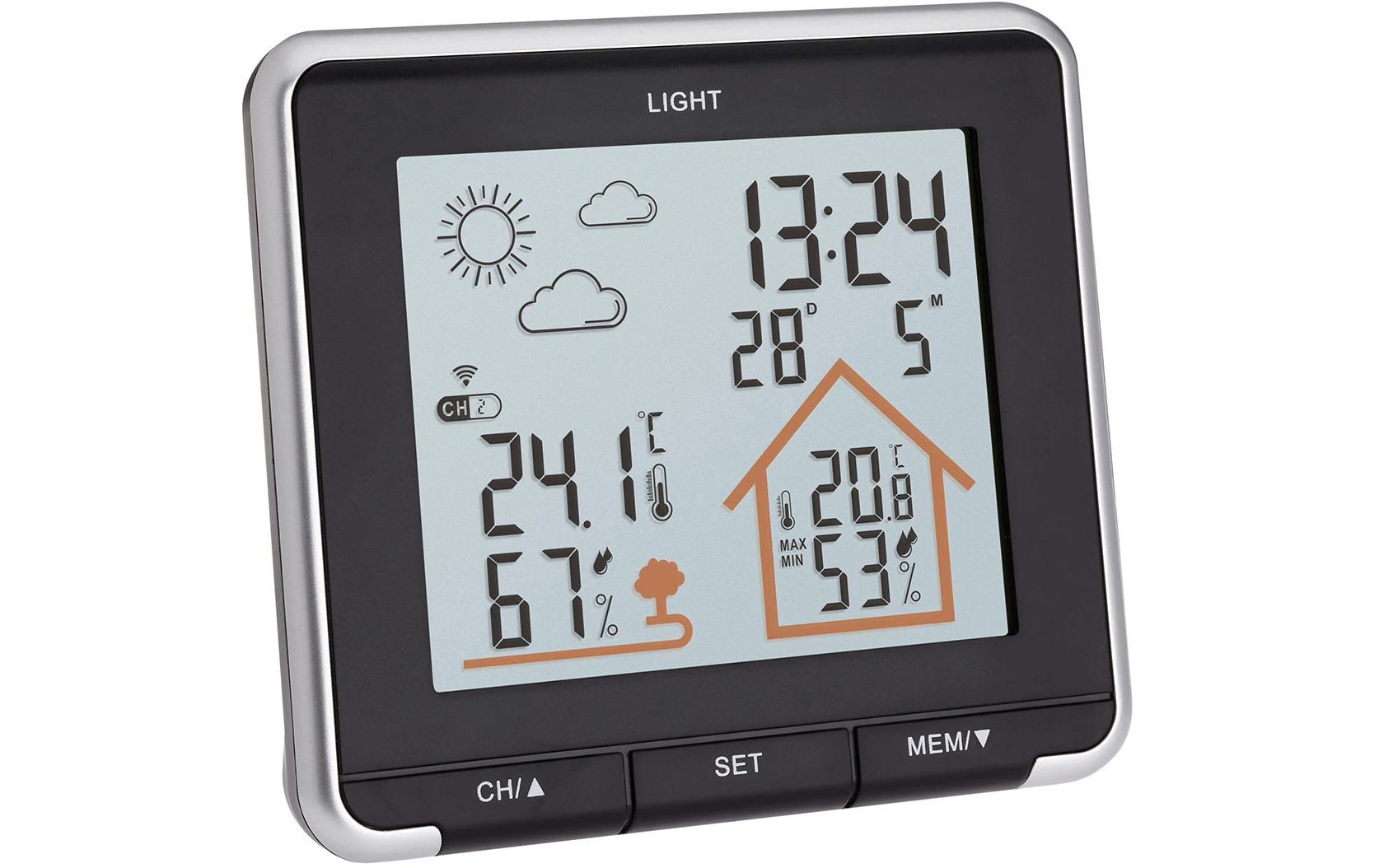 TFA Dostmann Wetterstation Life Schwarz
