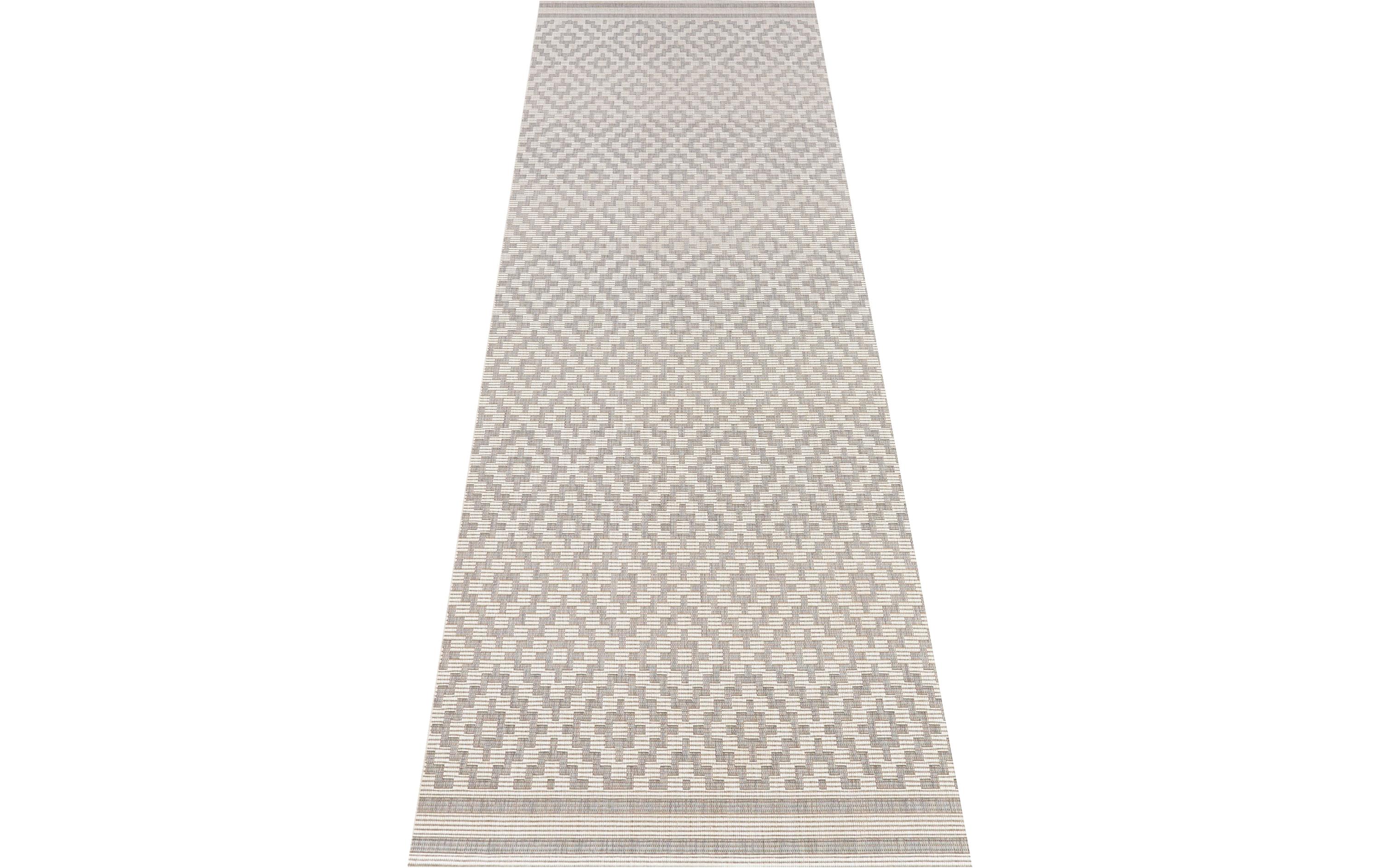 Hanse Home Raute In- & Outdoor Teppich 80 x 200 cm, Grau/Crème