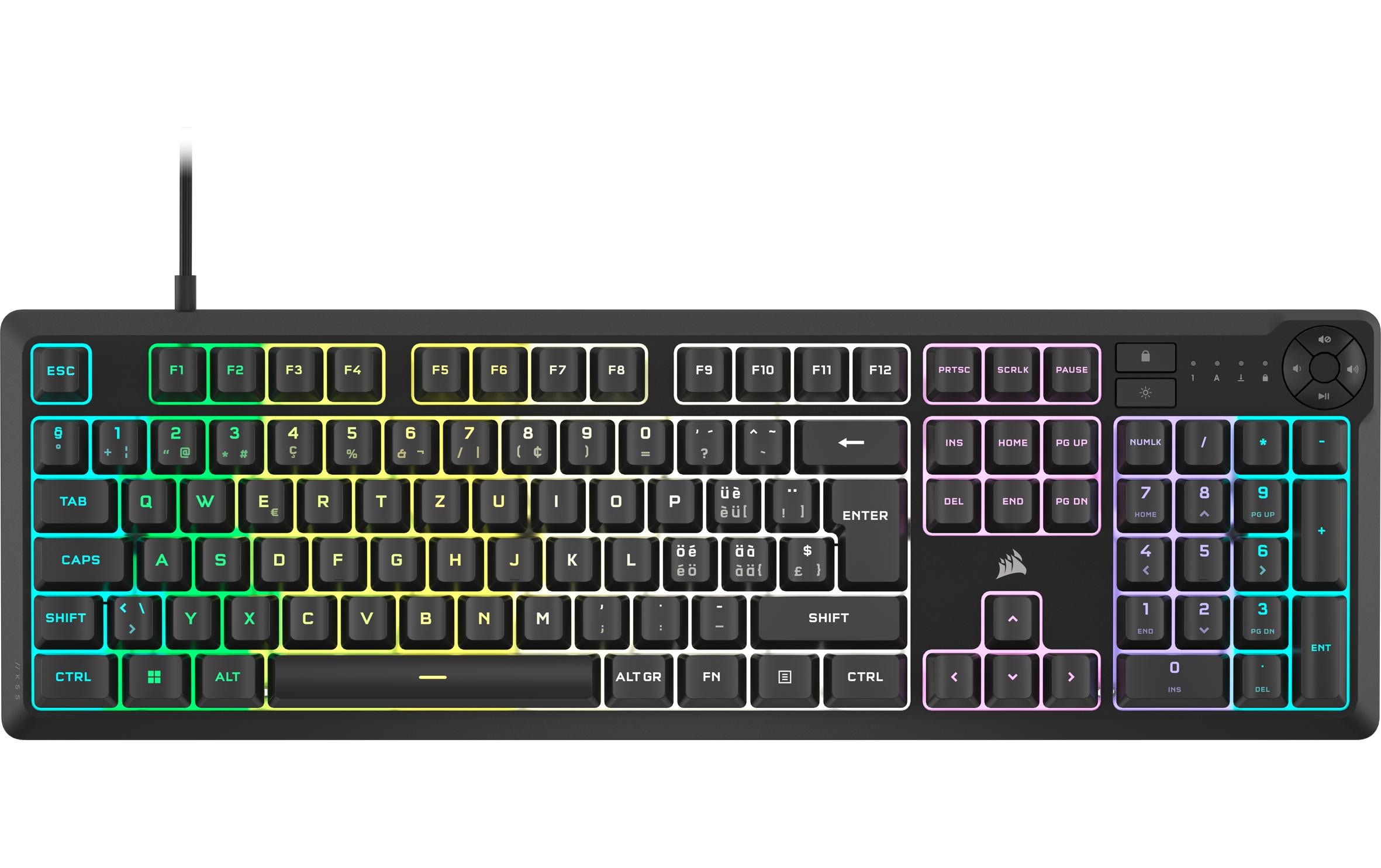Corsair Gaming-Tastatur K55 CORE RGB Corsair Gaming-Tastatur K55 CORE RGB