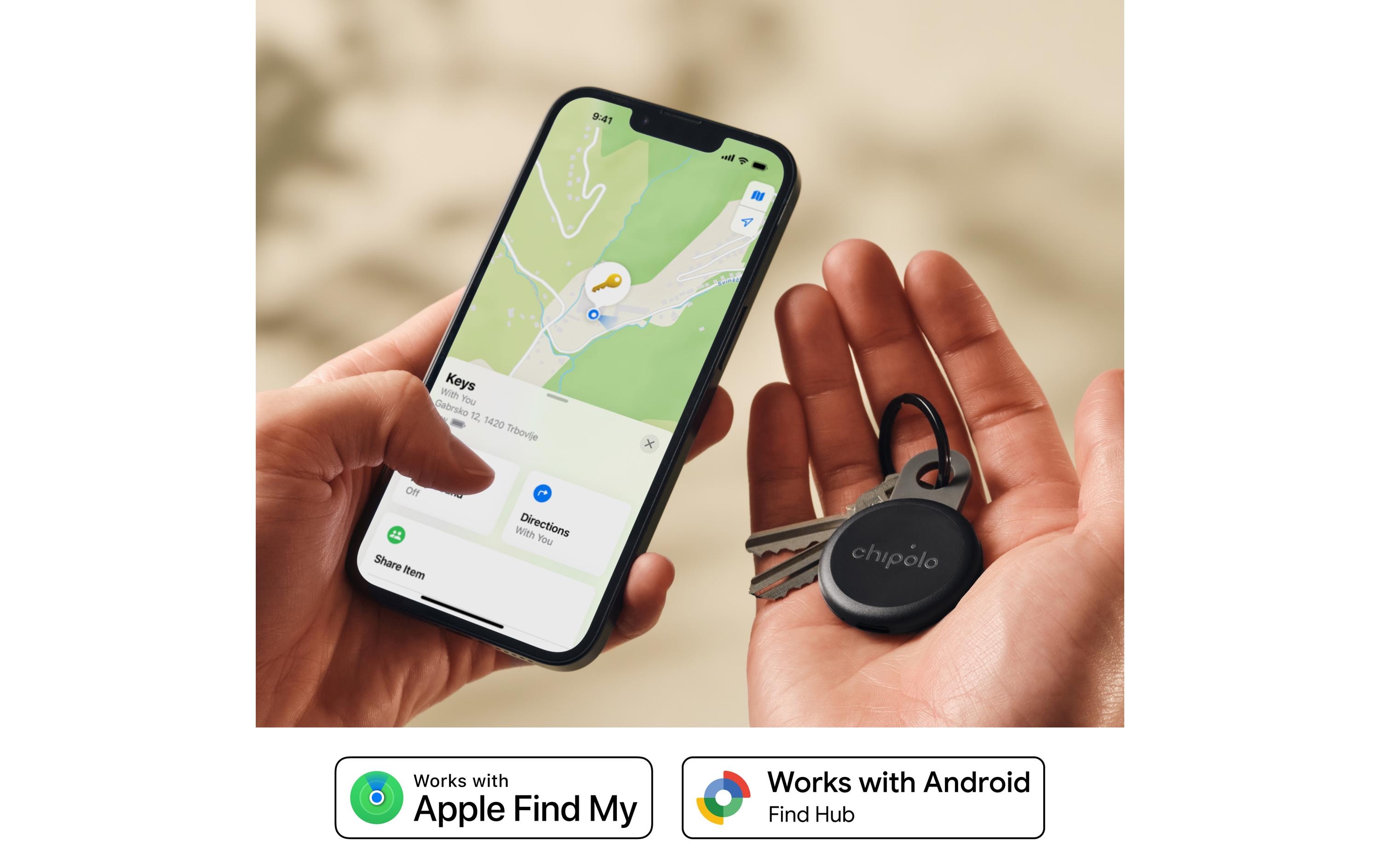 Chipolo LOOP (Apple & Google Find My Netzwerk) Schwarz
