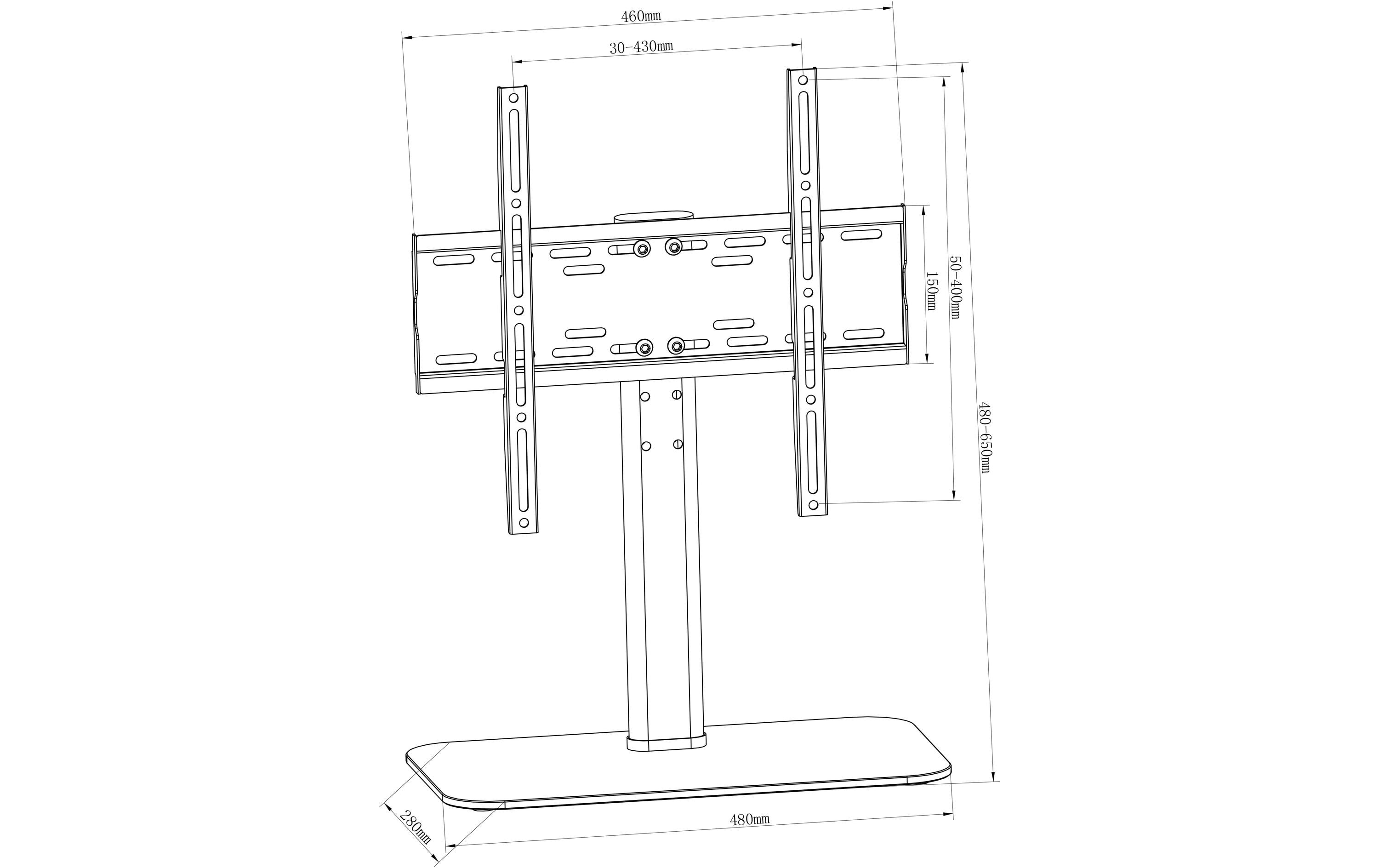 My Wall Tischständer My Wall HP 2 Weiss