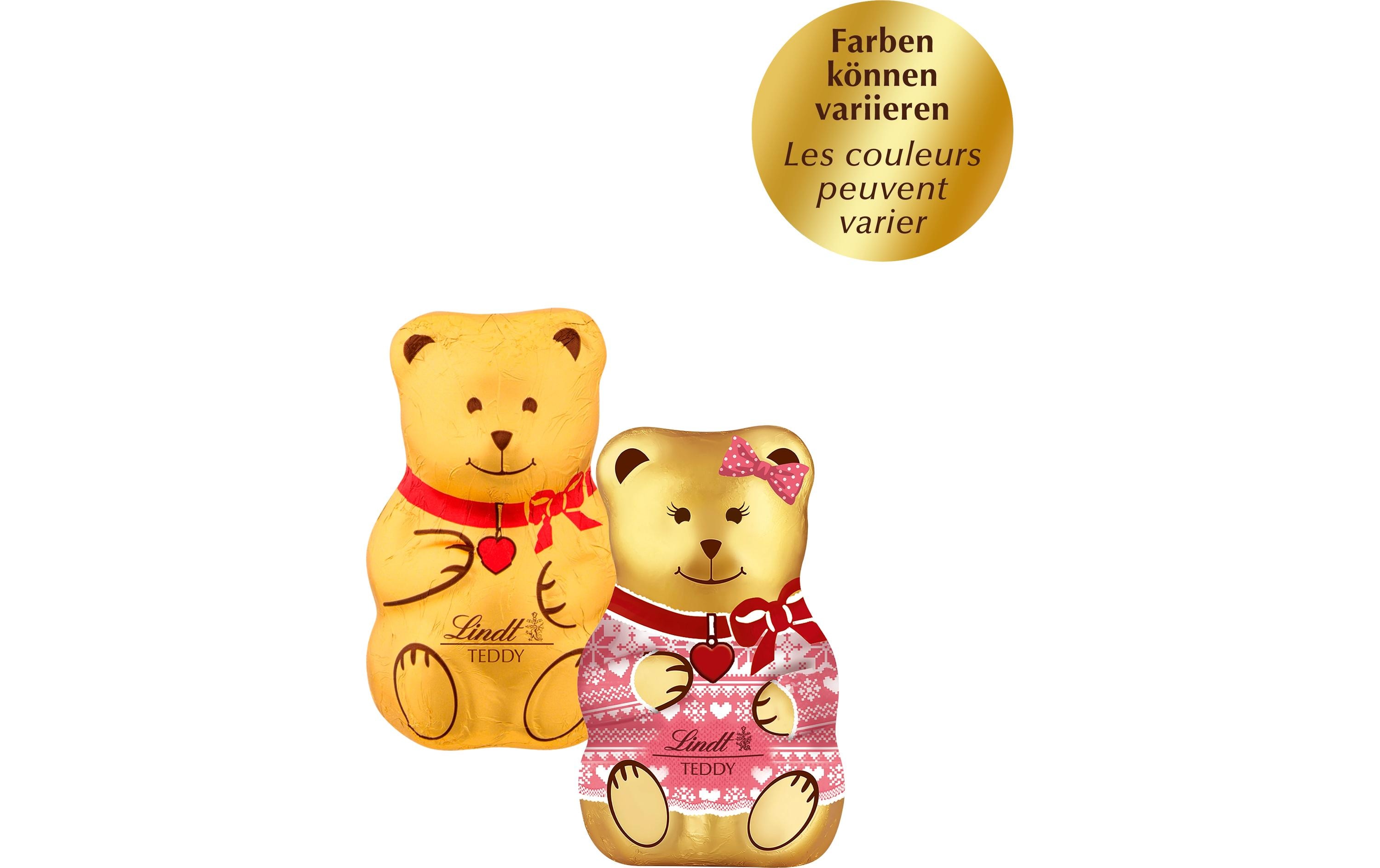 Lindt Schokolade Teddy Boy und Girl Milch Weihnachten 40 g