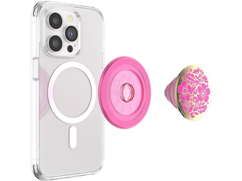 PopSockets Halterung PopGrip Lace Hot Pink Enamel PopSockets Halterung PopGrip Lace Hot Pink Enamel
