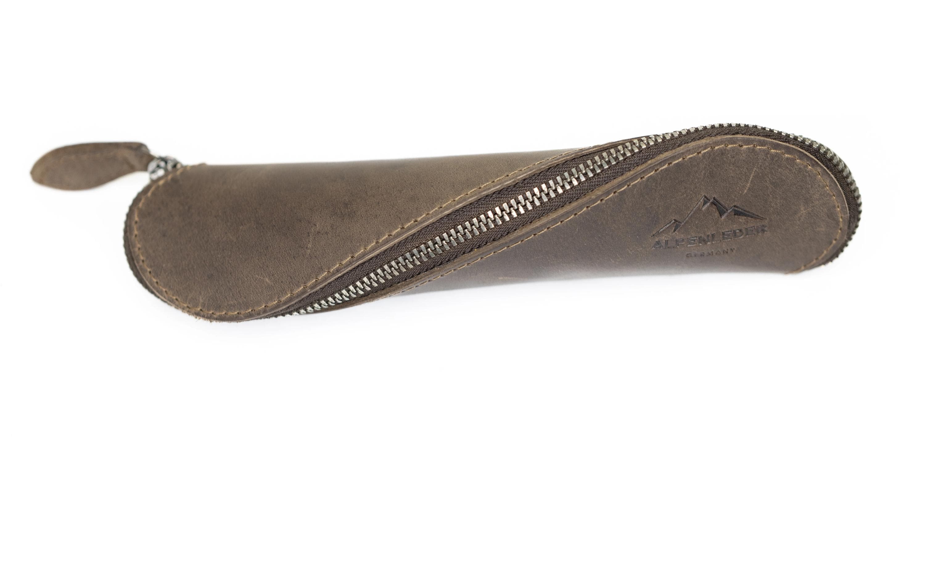 Alpenleder Stifteetui Drahdi, Leder, Old Havanna