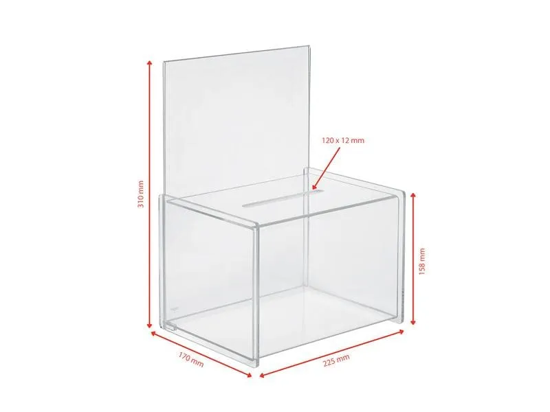 Sigel Visitenkartenhalter 23 x 17 x 30 cm, Transparent