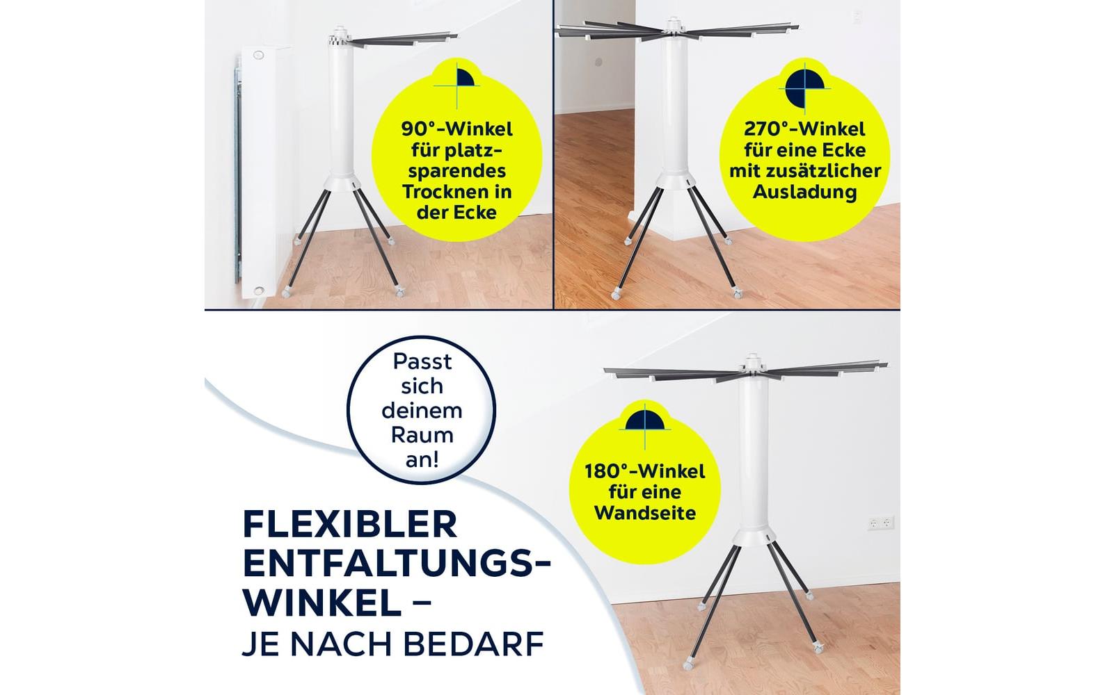 EASYmaxx Standtrockner 8 m Leine, 20 kg Wäsche