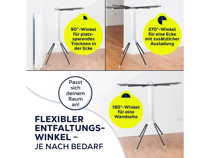 EASYmaxx Standtrockner 8 m Leine, 20 kg Wäsche EASYmaxx Standtrockner 8 m Leine, 20 kg Wäsche