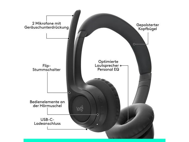 Logitech Headset Zone 300 Graphite Logitech Headset Zone 300 Graphite