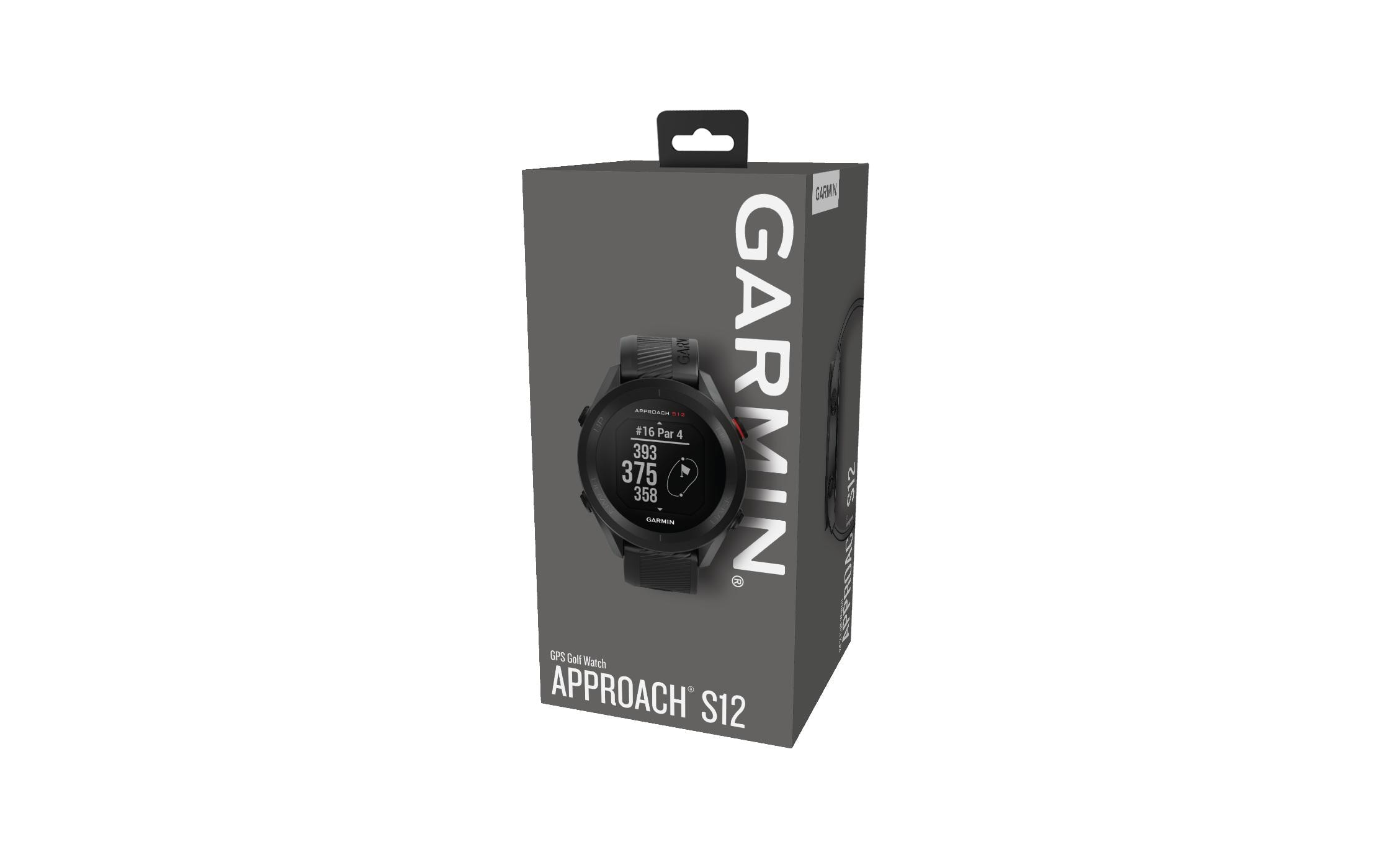 GARMIN GPS-Sportuhr Approach S12 Schwarz