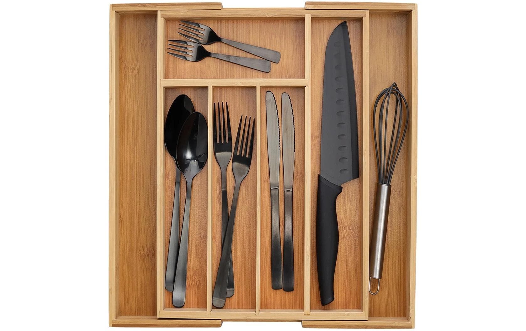 Zeller Present Besteckkasten Bamboo ausz. Braun