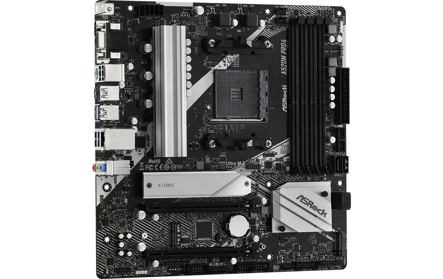 ASRock Mainboard A520M Pro4