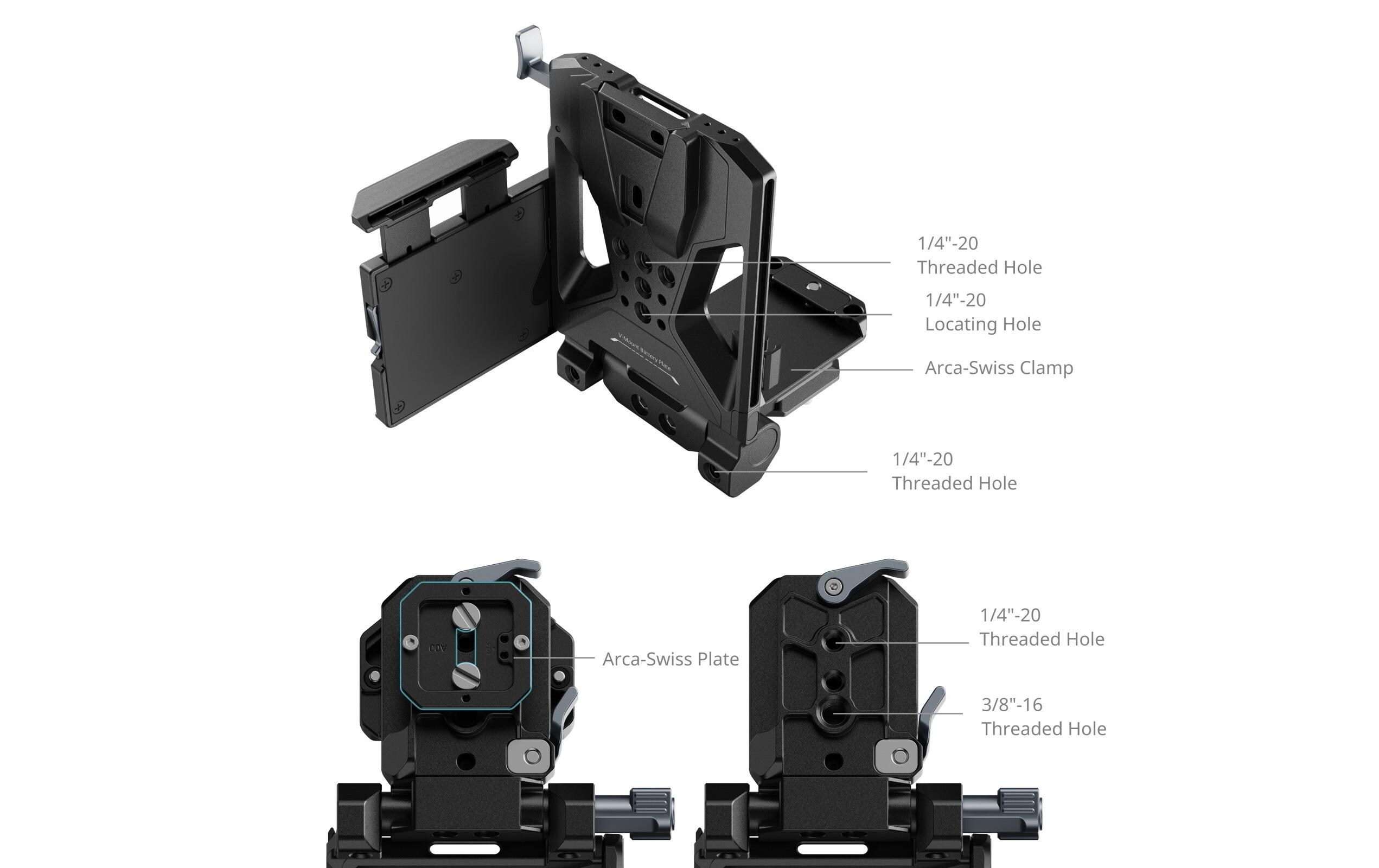 Smallrig V-Mount Akku-Montageplatten-Kit (Pro)