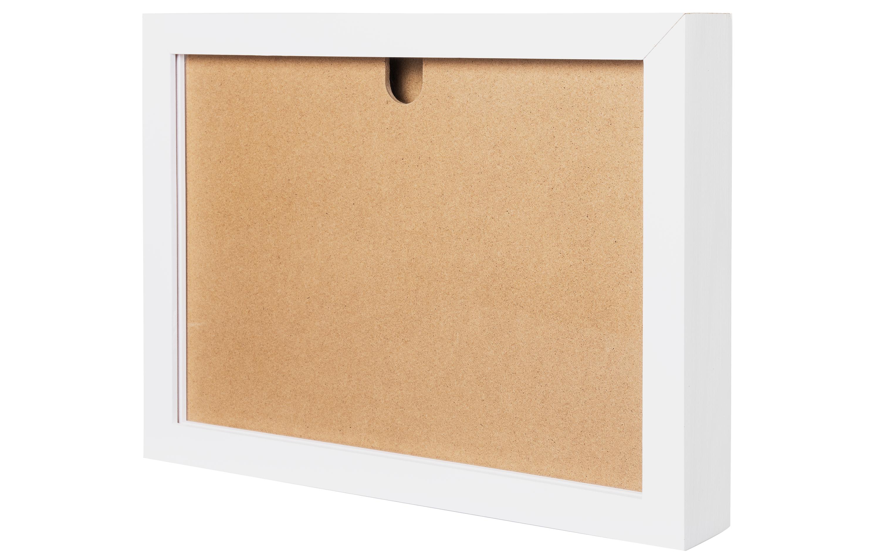 COCON Bilderrahmen für Kinderzeichnungen 35 x 26 x 5 cm, Weiss