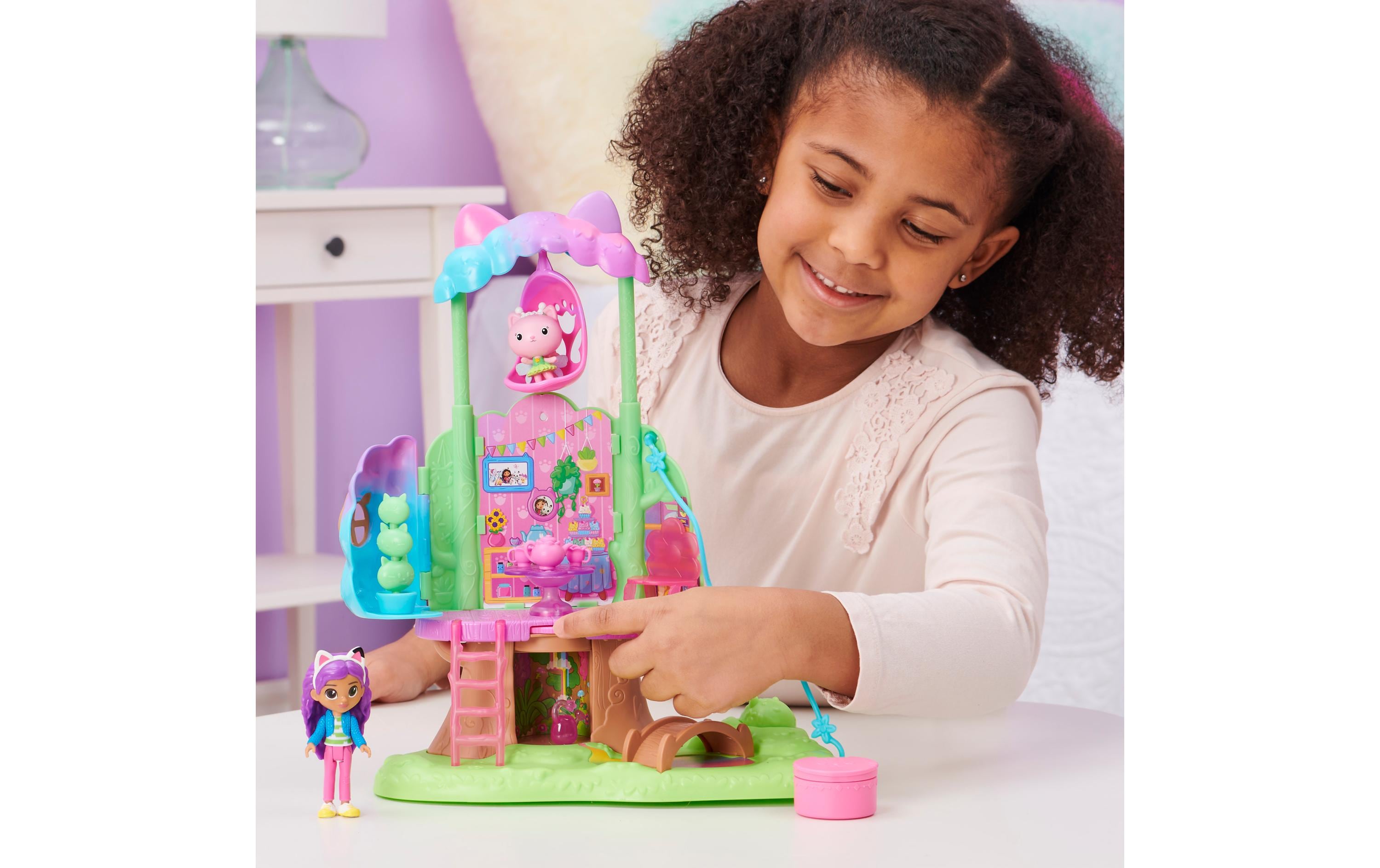 Spinmaster Spielfigurenset Gabby‘s Dollhouse – Kitty Fairy’s Baumhaus