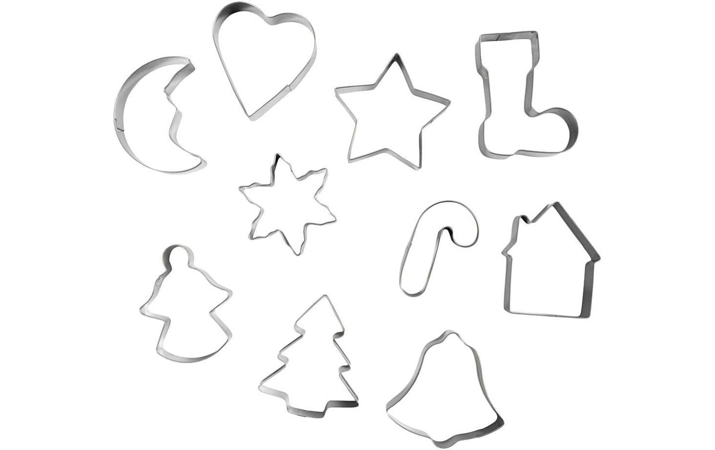 Creativ Company Guetzli-Ausstecher 3-5.7 cm, 10 Stück