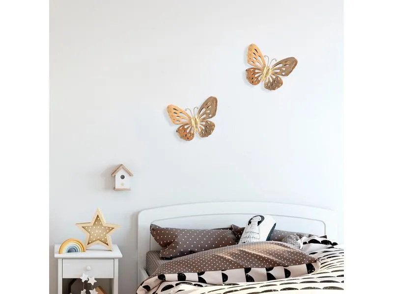 Wallxpert Wanddekoration Schmetterling 32 x 29 cm Wallxpert Wanddekoration Schmetterling 32 x 29 cm