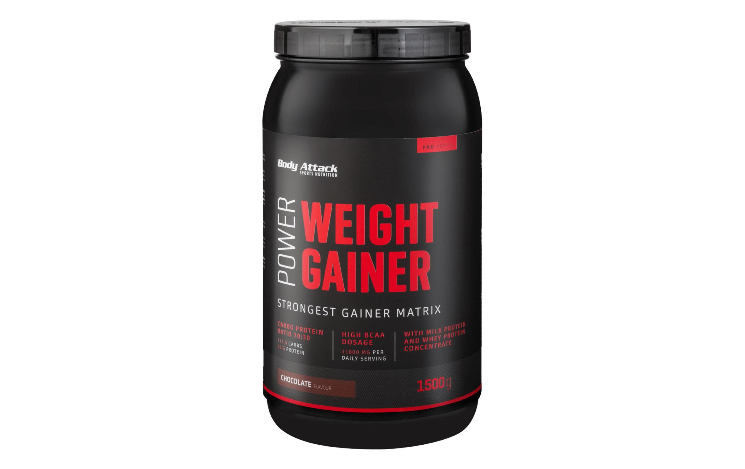 Body Attack Pulver Power Weight Gainer Erdbeere 1500 g Body Attack Pulver Power Weight Gainer Erdbeere 1500 g