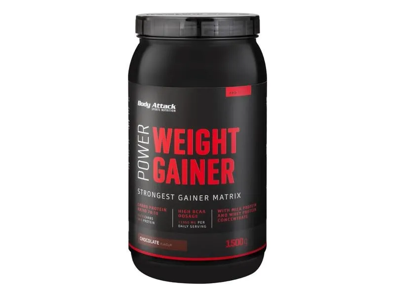 Body Attack Pulver Power Weight Gainer Erdbeere 1500 g Body Attack Pulver Power Weight Gainer Erdbeere 1500 g