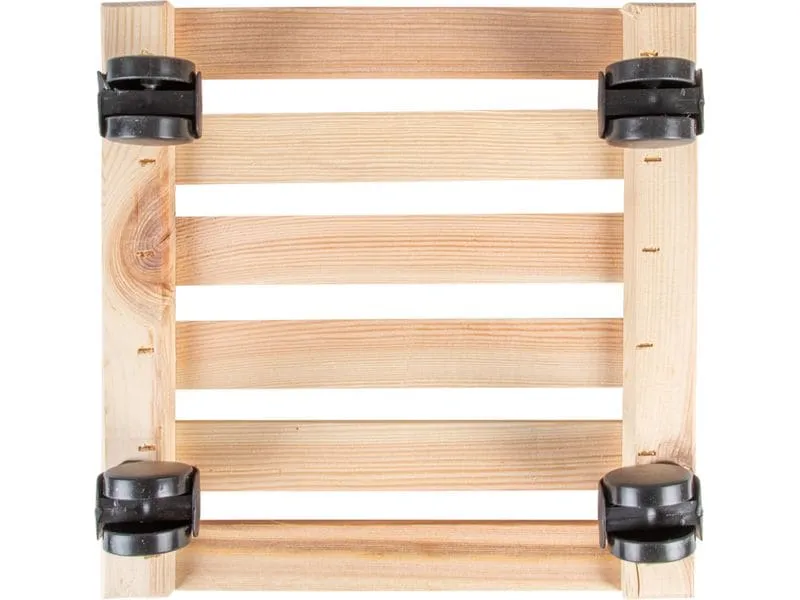 Esschert Design Rolleruntersetzer Quadratisch L Nature/Schwarz