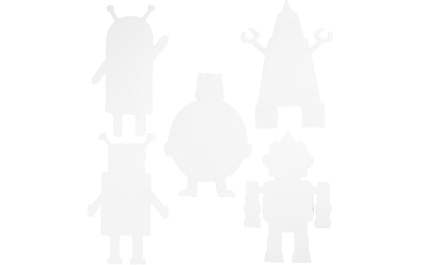 Creativ Company Bastelpapier Roboter 16 Stück, Weiss