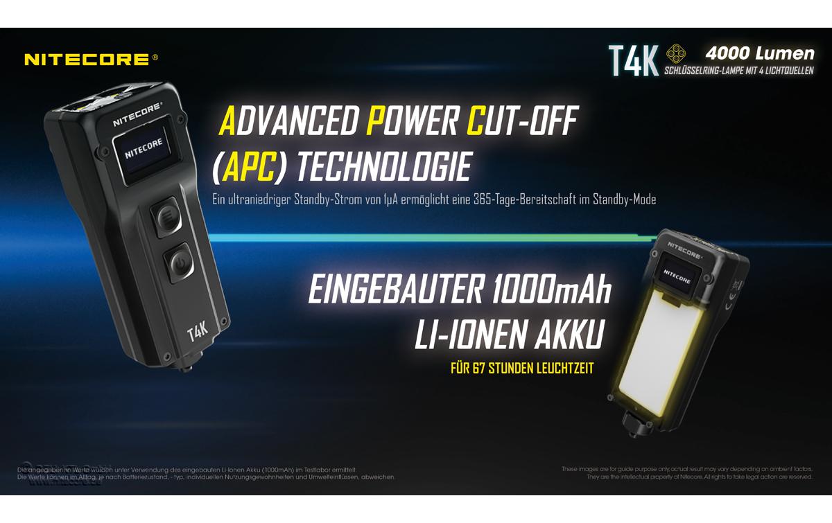 Nitecore Taschenlampe T4K