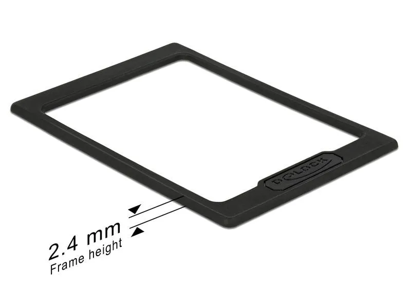 Delock 2.5-Einbaurahmen 2.5 mm erhöht die 2.5 SSD/HDD um 2.5mm Delock 2.5-Einbaurahmen 2.5 mm erhöht die 2.5 SSD/HDD um 2.5mm