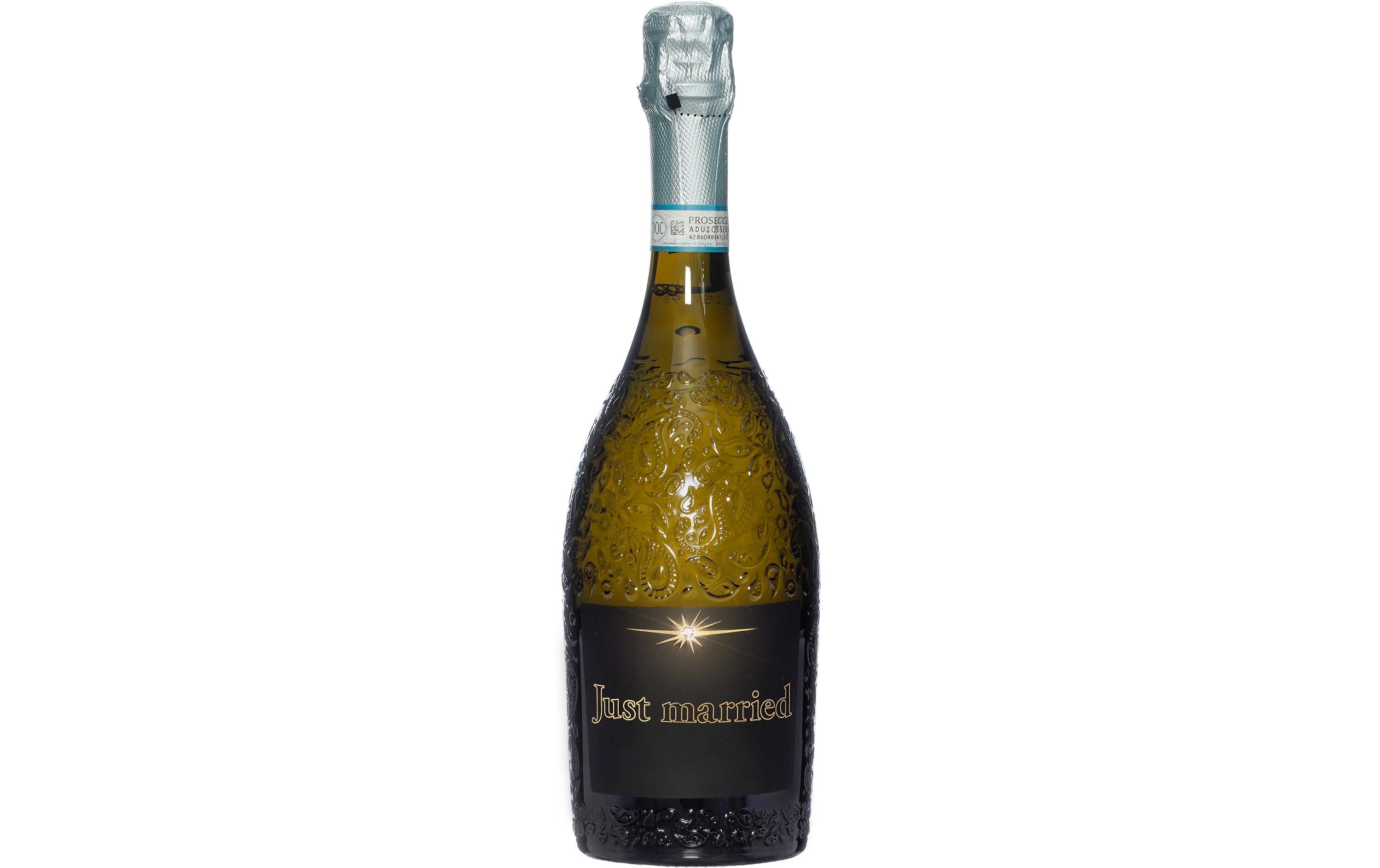 Dreams and Fantasy Geschenkidee Prosecco dark Just married 750 ml